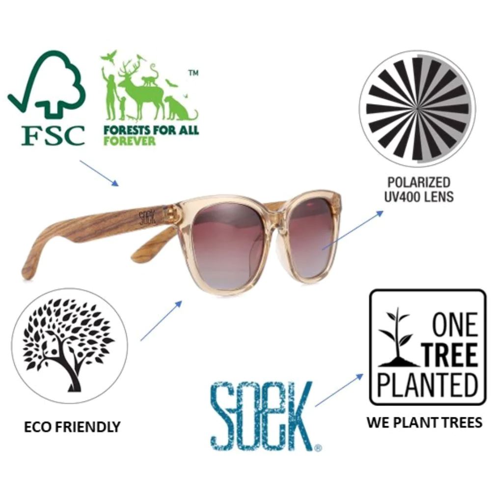 SOEK Zahra Sunglasses - Midnight Sunglasses - Zabecca Living