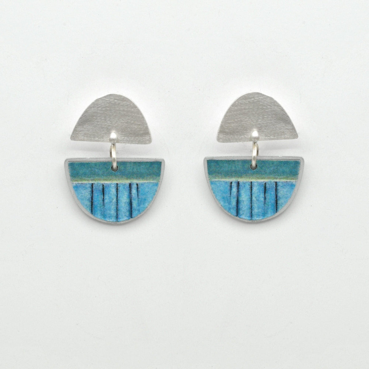 STEFANIA Sardinia Mediterranea Small Earrings - Cerulean Earrings - Zabecca Living