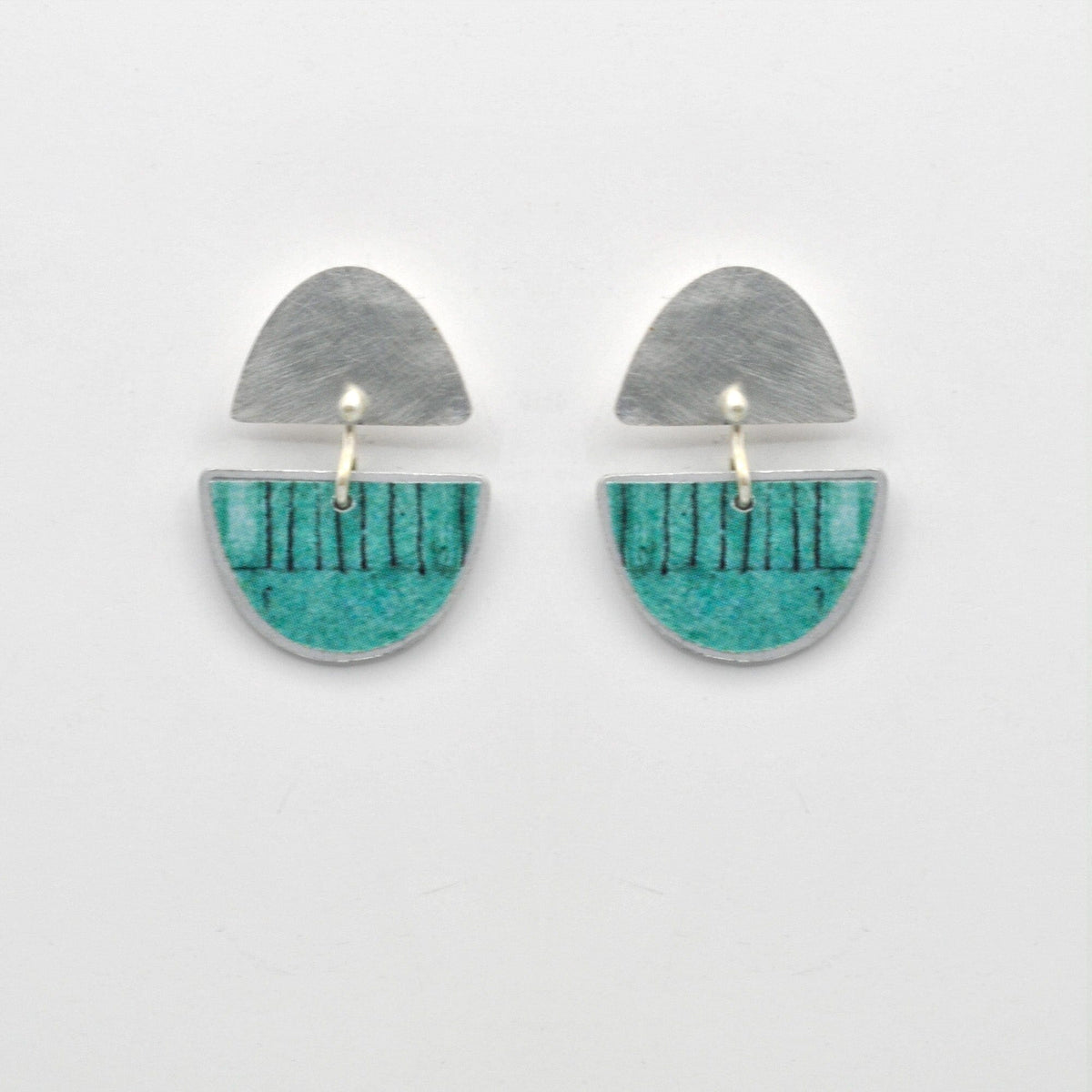 STEFANIA Sardinia Mediterranea Small Earrings - Turquoise Earrings - Zabecca Living