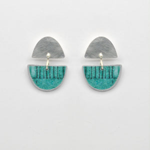 STEFANIA Sardinia Mediterranea Small Earrings - Turquoise Earrings - Zabecca Living