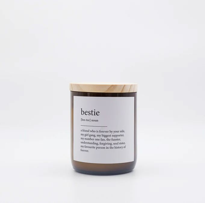THE COMMONFOLK Dictionary Meaning Candle - Bestie CANDLE - Zabecca Living