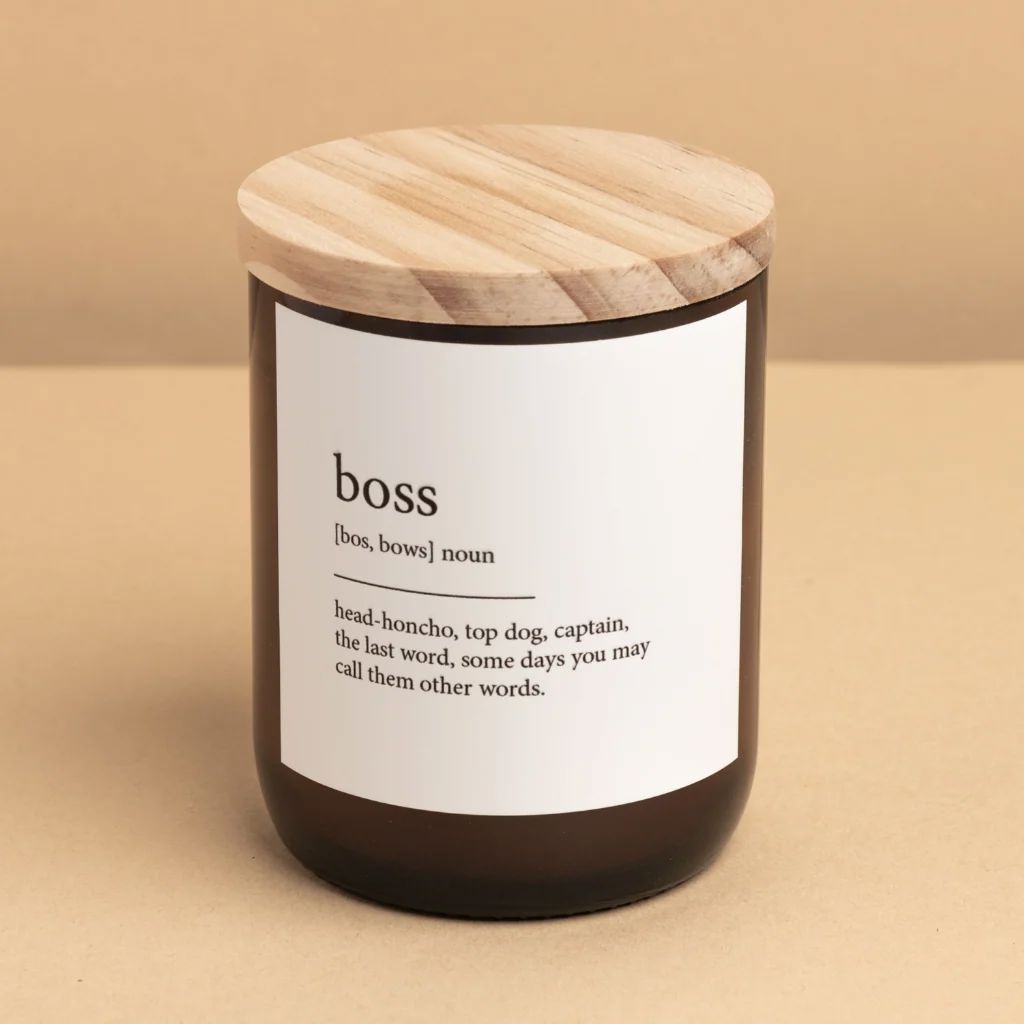 THE COMMONFOLK Dictionary Meaning Candle - Boss CANDLE - Zabecca Living