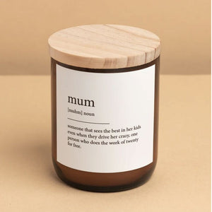 THE COMMONFOLK Dictionary Meaning Candle - Mum CANDLE - Zabecca Living