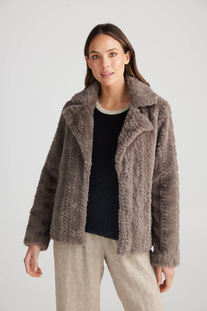THE SHANTY CORPORATION Alejandra Jacket - Stone Jacket - Zabecca Living