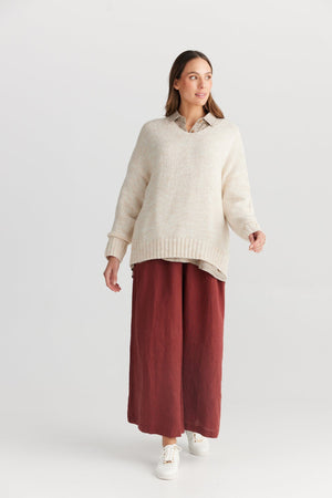 THE SHANTY CORPORATION Amar Knit - Natural Jumpers + Knitwear - Zabecca Living