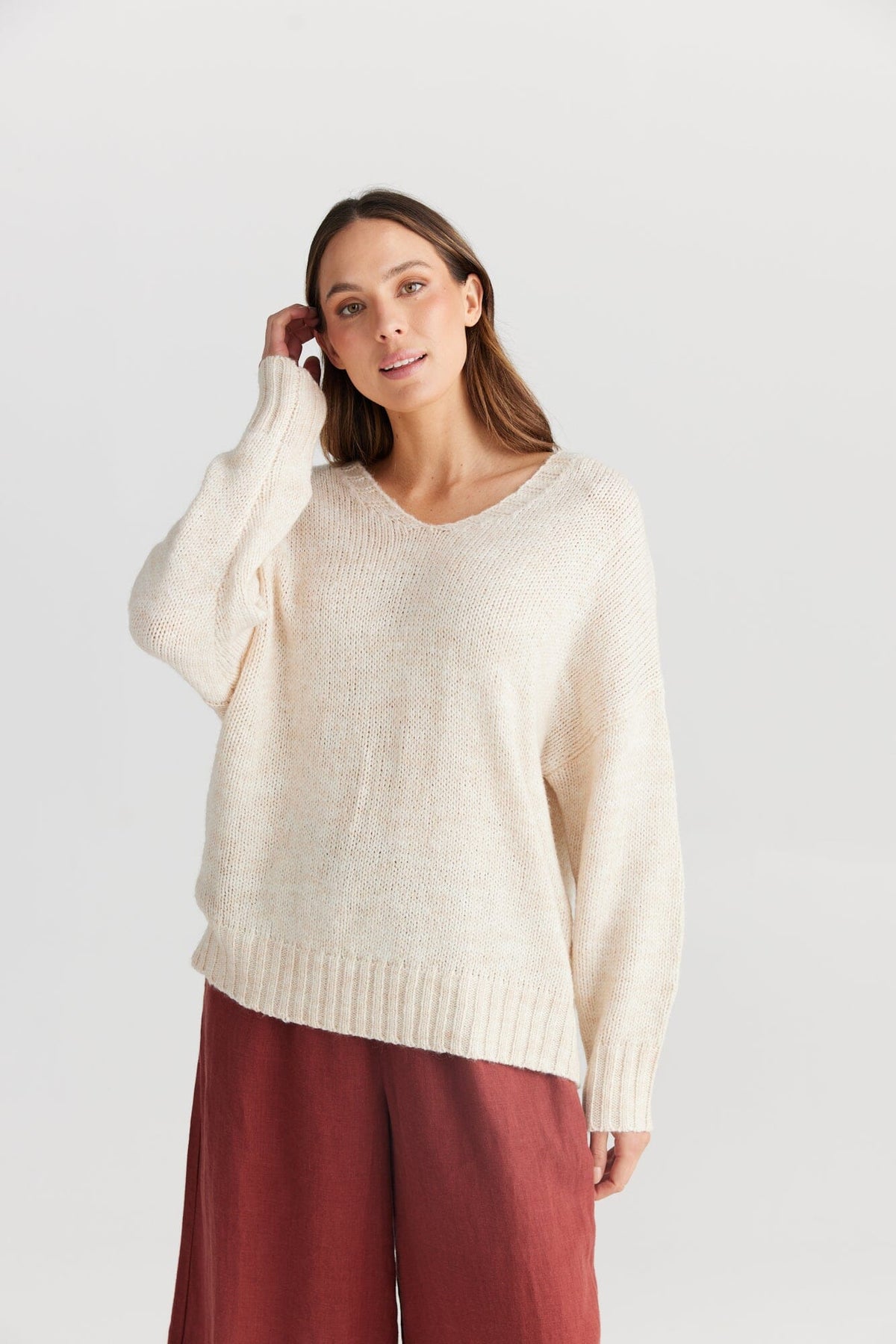 THE SHANTY CORPORATION Amar Knit - Natural Jumpers + Knitwear - Zabecca Living