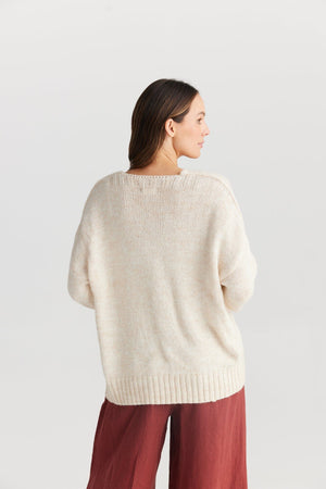THE SHANTY CORPORATION Amar Knit - Natural Jumpers + Knitwear - Zabecca Living