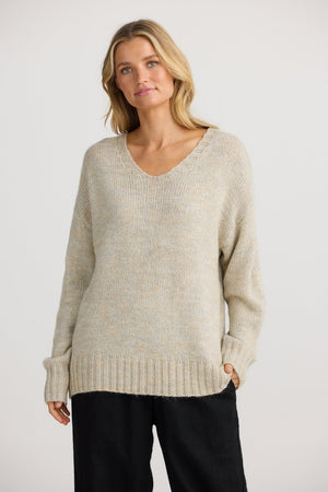 THE SHANTY CORPORATION Amar Knit - Oatmeal Jumpers + Knitwear - Zabecca Living