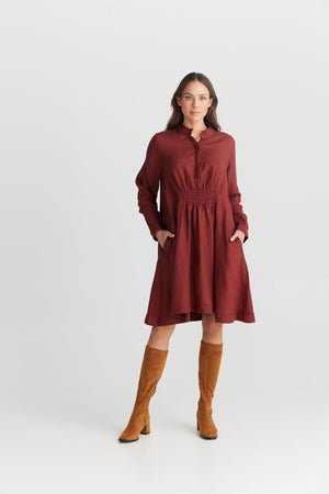 THE SHANTY CORPORATION Cruz Dress - Wine Dress - Zabecca Living