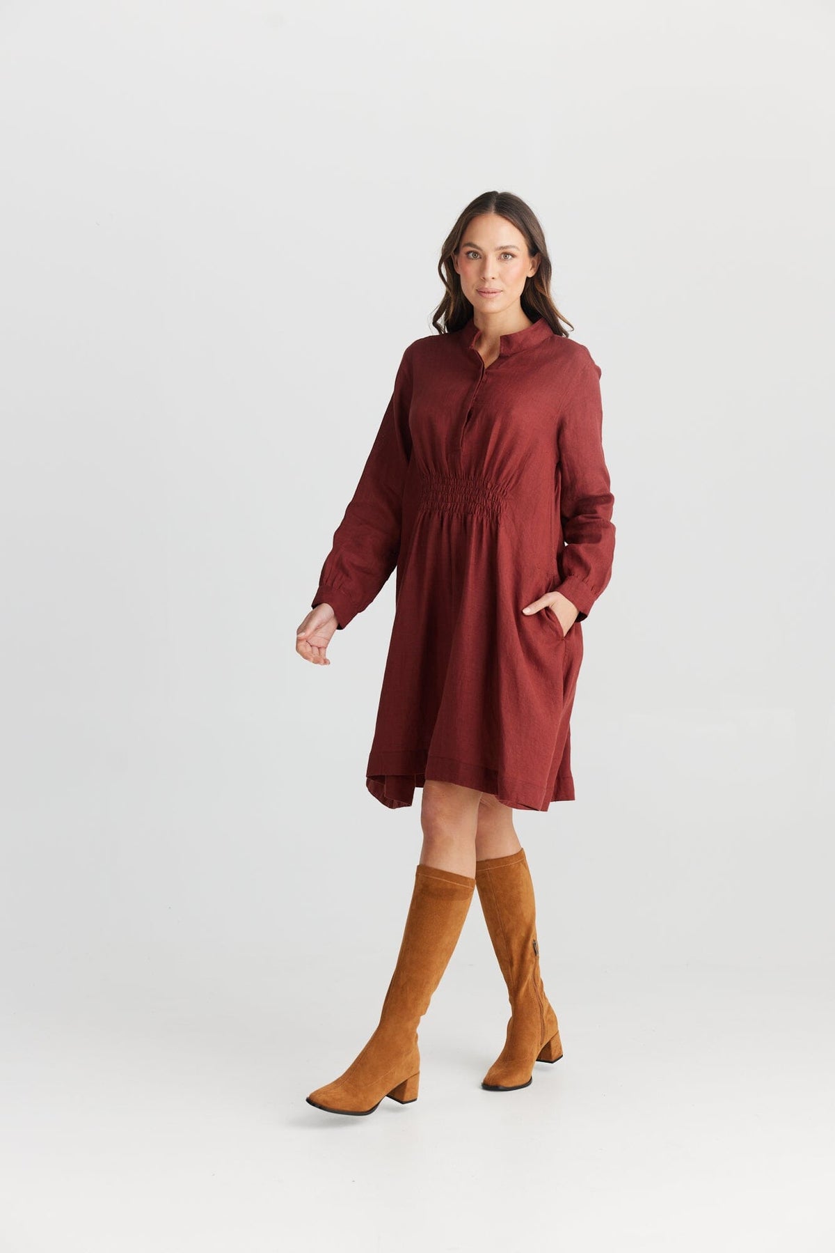 THE SHANTY CORPORATION Cruz Dress - Wine Dress - Zabecca Living
