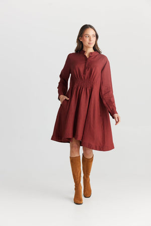 THE SHANTY CORPORATION Cruz Dress - Wine Dress - Zabecca Living