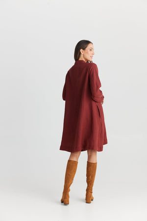 THE SHANTY CORPORATION Cruz Dress - Wine Dress - Zabecca Living