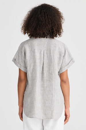 THE SHANTY CORPORATION Dune Shirt - Charcoal Fleck Shirts & Blouses - Zabecca Living