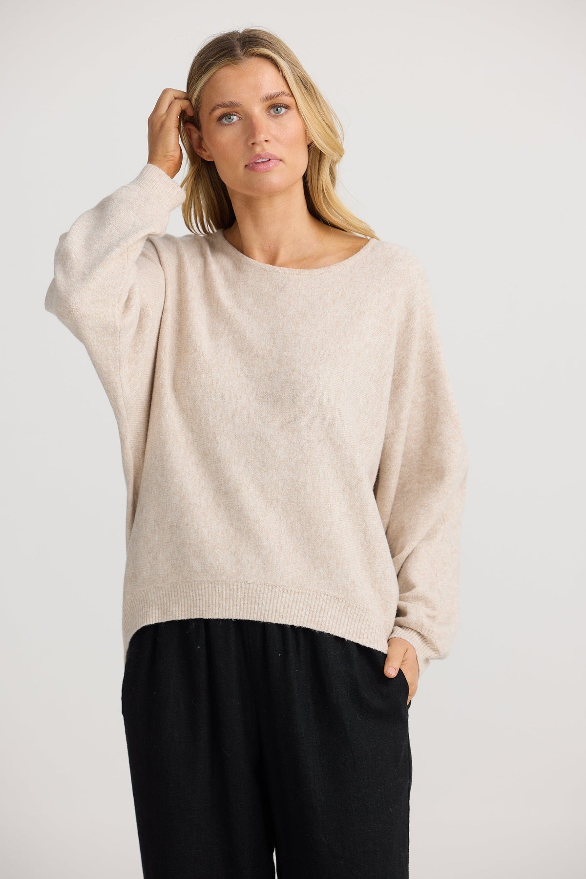 THE SHANTY CORPORATION Freddie Knit - Natural Jumpers + Knitwear - Zabecca Living