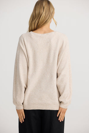 THE SHANTY CORPORATION Freddie Knit - Natural Jumpers + Knitwear - Zabecca Living
