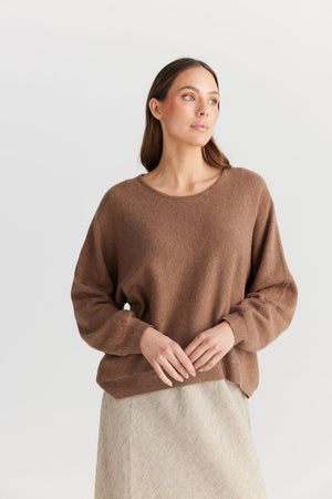 THE SHANTY CORPORATION Freddie Knit - Nut Jumpers + Knitwear - Zabecca Living