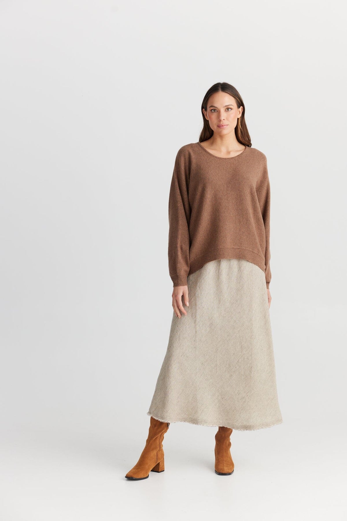 THE SHANTY CORPORATION Freddie Knit - Nut Jumpers + Knitwear - Zabecca Living