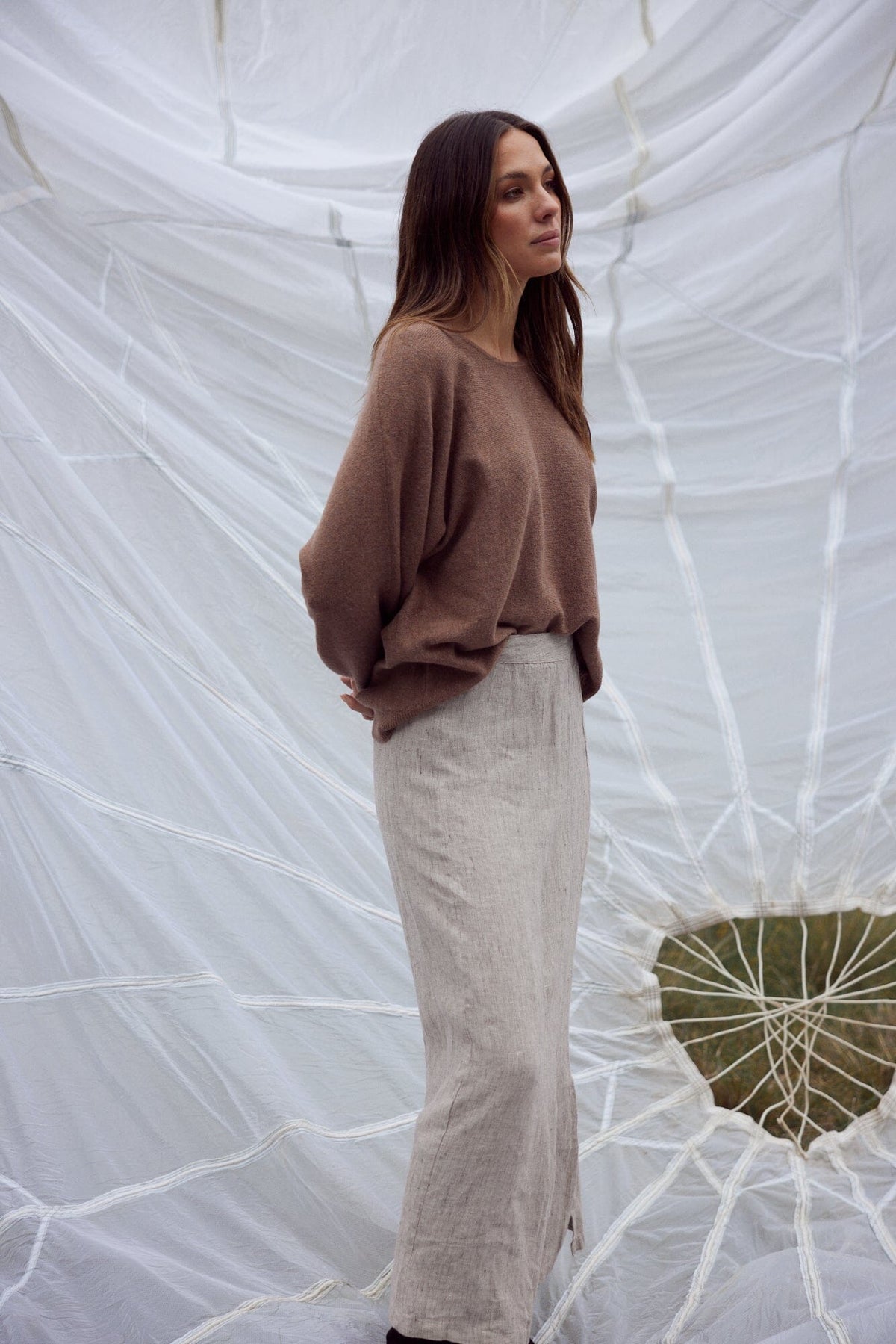 THE SHANTY CORPORATION Freddie Knit - Nut Jumpers + Knitwear - Zabecca Living