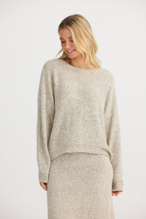 THE SHANTY CORPORATION Freddie Knit - Oatmeal Jumpers + Knitwear - Zabecca Living