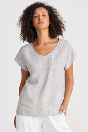 THE SHANTY CORPORATION Havana Tee - Charcoal Fleck Tee - Zabecca Living