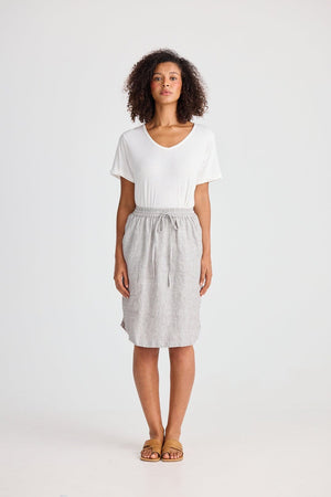 THE SHANTY CORPORATION Khari Skirt - Charcoal Fleck Skirt - Zabecca Living