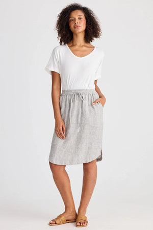 THE SHANTY CORPORATION Khari Skirt - Charcoal Fleck Skirt - Zabecca Living