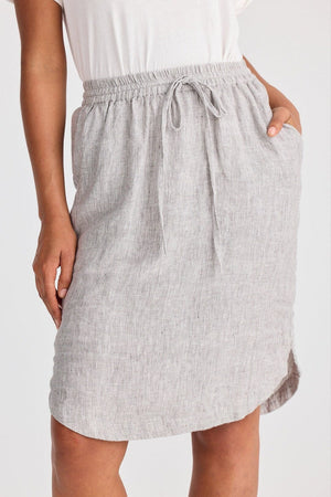 THE SHANTY CORPORATION Khari Skirt - Charcoal Fleck Skirt - Zabecca Living