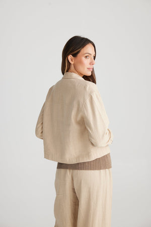 THE SHANTY CORPORATION Lennox Jacket - Natural Jacket - Zabecca Living