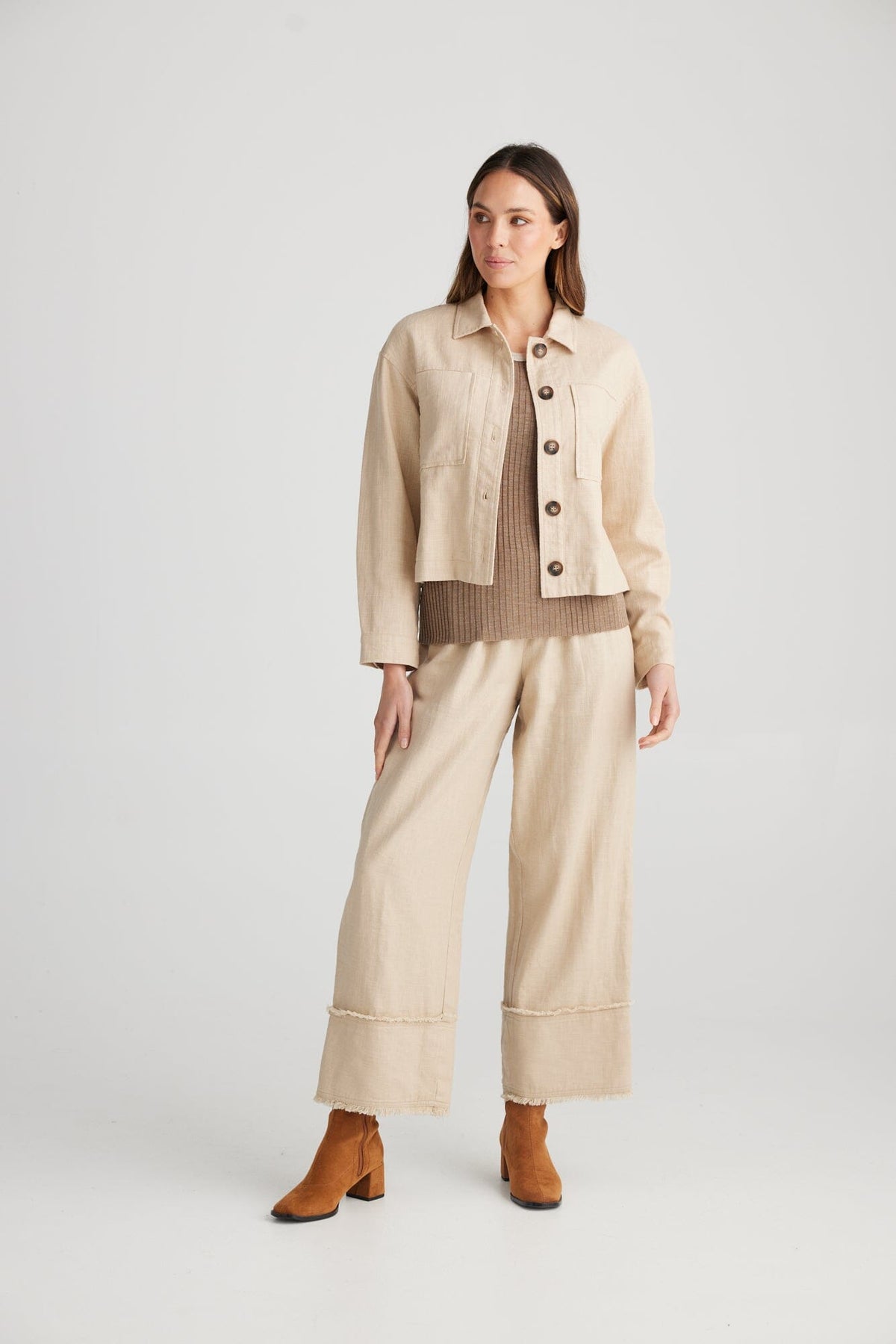 THE SHANTY CORPORATION Lennox Jacket - Natural Jacket - Zabecca Living