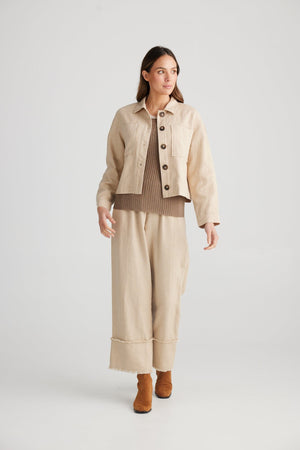 THE SHANTY CORPORATION Lennox Jacket - Natural Jacket - Zabecca Living