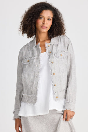 THE SHANTY CORPORATION Monza Jacket - Charcoal Fleck Jacket - Zabecca Living