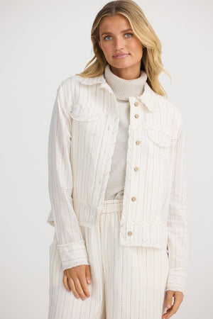 THE SHANTY CORPORATION Monza Jacket - Ecuador Stripe Jacket - Zabecca Living