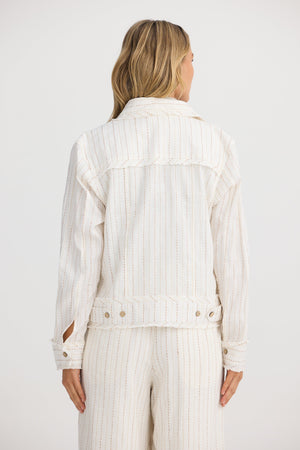 THE SHANTY CORPORATION Monza Jacket - Ecuador Stripe Jacket - Zabecca Living