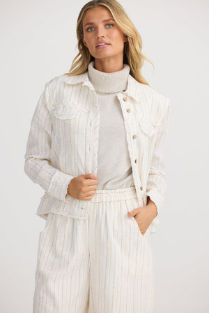 THE SHANTY CORPORATION Monza Jacket - Ecuador Stripe Jacket - Zabecca Living