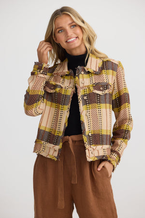THE SHANTY CORPORATION Monza Jacket - Santiago Check Jacket - Zabecca Living