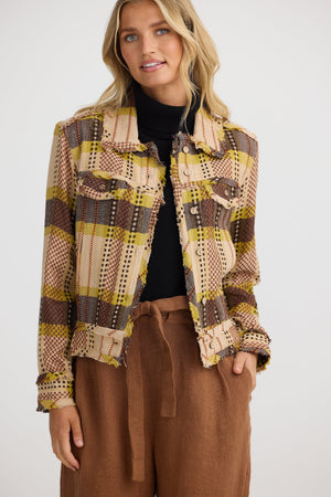 THE SHANTY CORPORATION Monza Jacket - Santiago Check Jacket - Zabecca Living