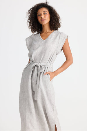 THE SHANTY CORPORATION Sebou Dress - Charcoal Fleck Dress - Zabecca Living