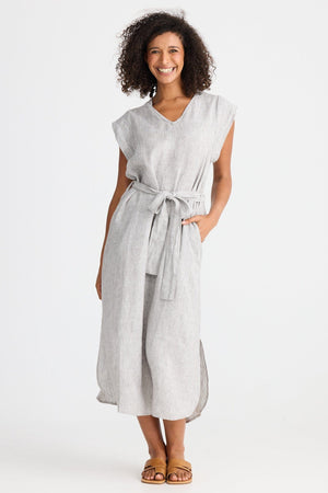 THE SHANTY CORPORATION Sebou Dress - Charcoal Fleck Dress - Zabecca Living