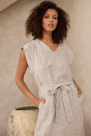 THE SHANTY CORPORATION Sebou Dress - Charcoal Fleck Dress - Zabecca Living
