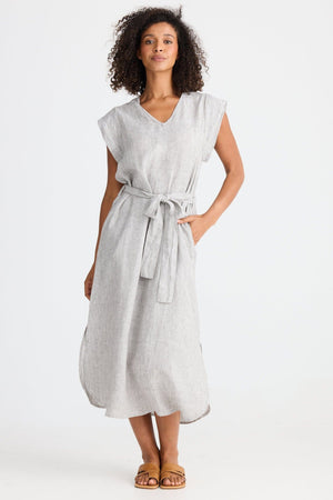 THE SHANTY CORPORATION Sebou Dress - Charcoal Fleck Dress - Zabecca Living