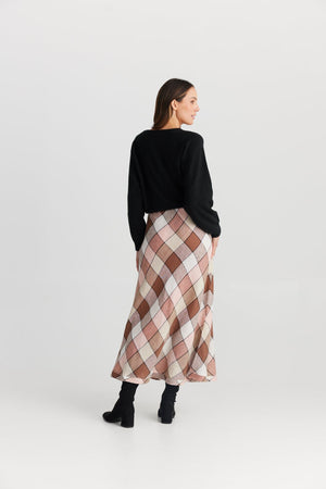 THE SHANTY CORPORATION Sicily Skirt - Catalan Check Skirt - Zabecca Living