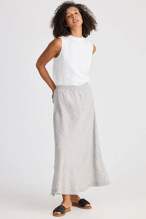 THE SHANTY CORPORATION Sicily Skirt - Charcoal Fleck Skirt - Zabecca Living