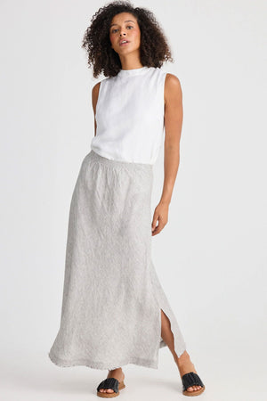 THE SHANTY CORPORATION Sicily Skirt - Charcoal Fleck Skirt - Zabecca Living