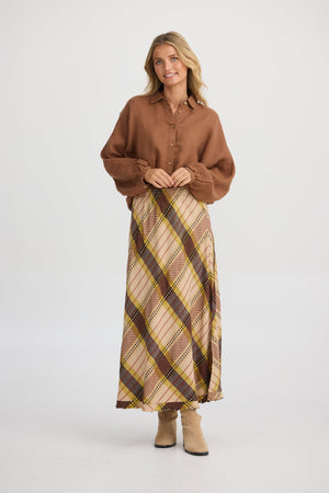 THE SHANTY CORPORATION Sicily Skirt - Santiago Check Skirt - Zabecca Living