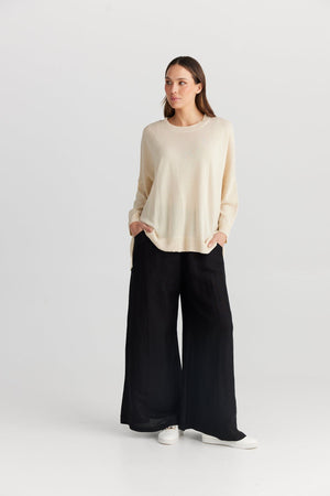 THE SHANTY CORPORATION Umbria Fine Knit - Ecru Jumpers + Knitwear - Zabecca Living
