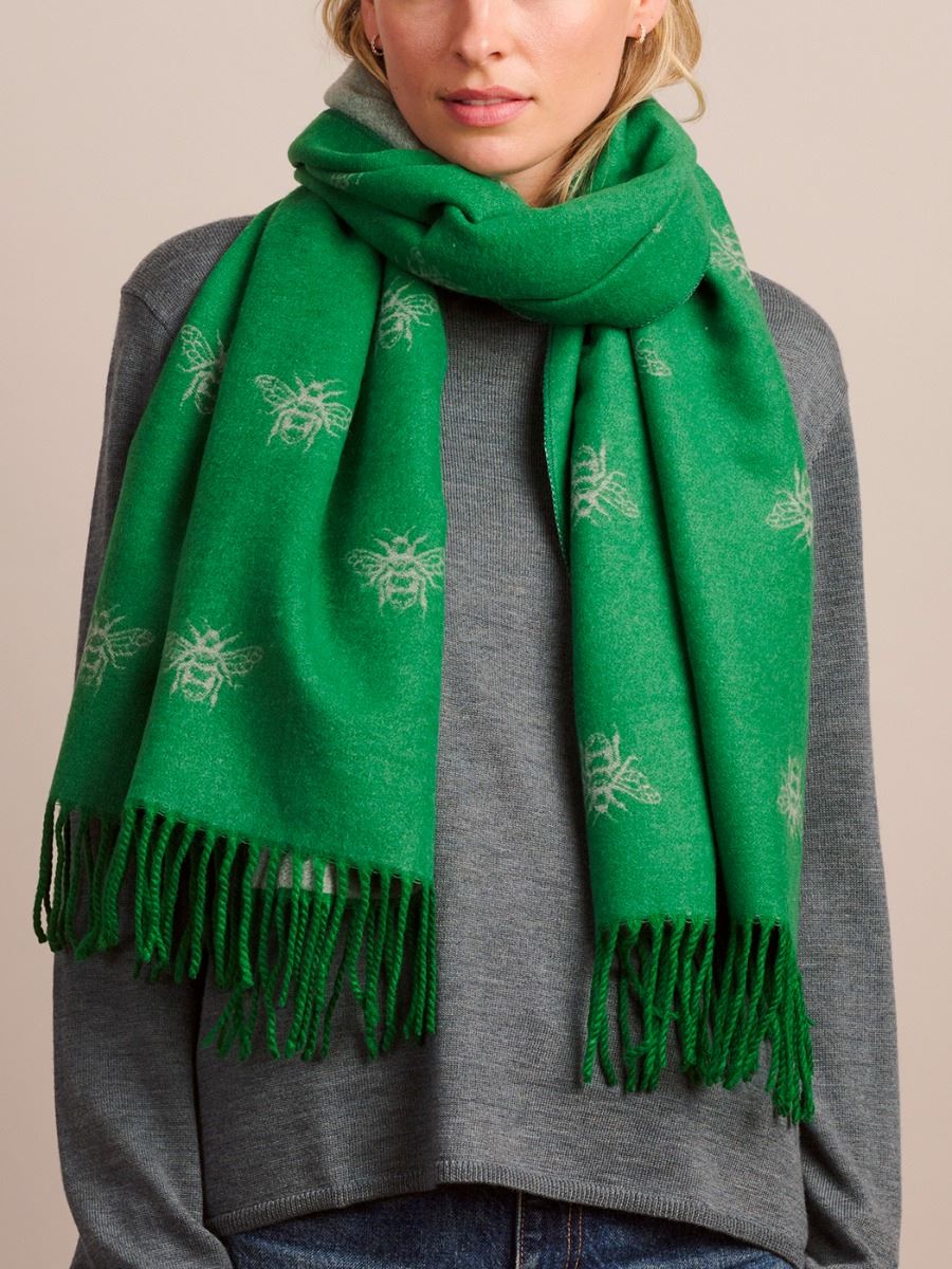 TIGER TREE Bee Scarf - Emerald scarf - Zabecca Living
