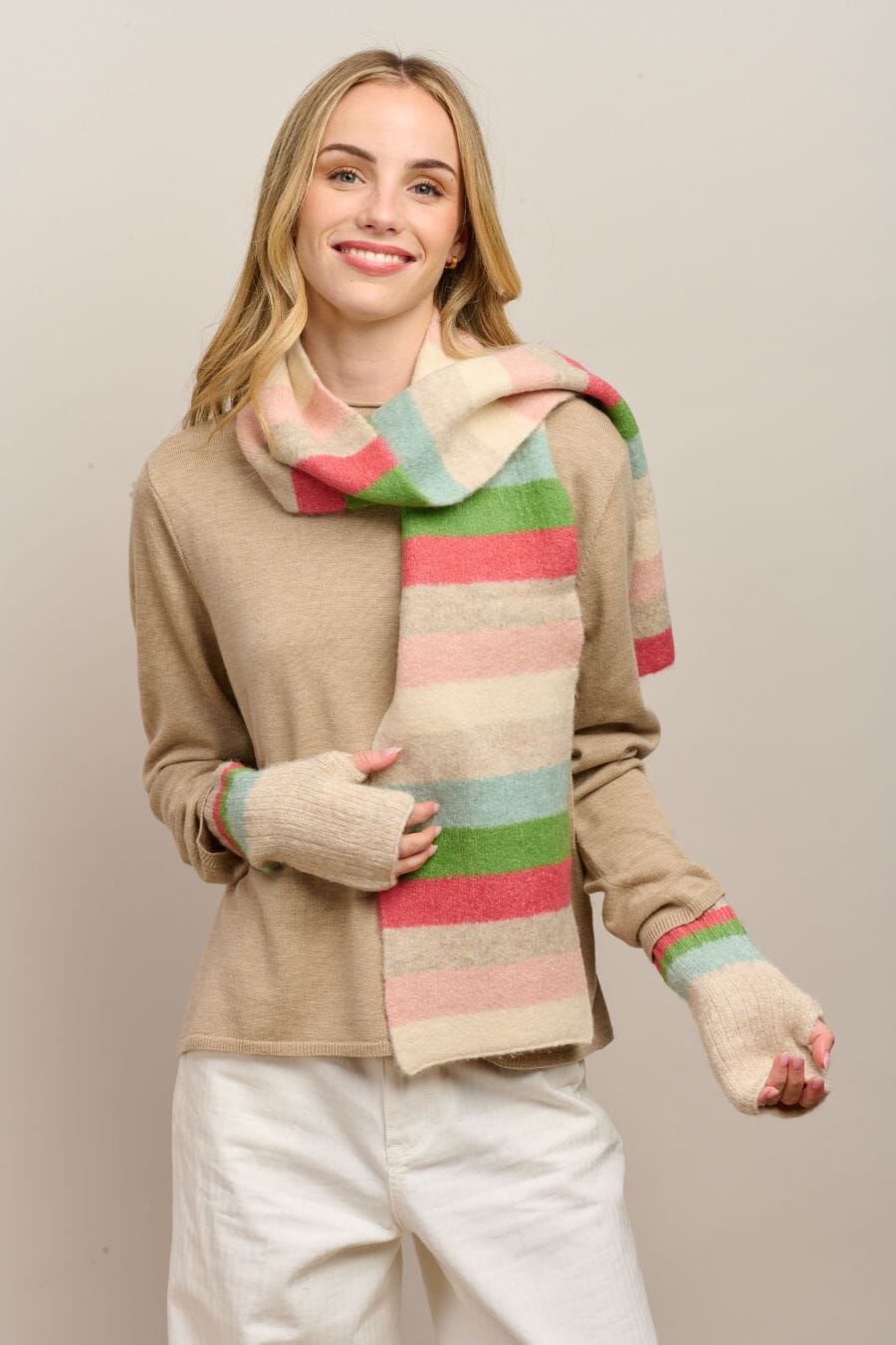 TIGER TREE Coachella Scarf - Pink scarf - Zabecca Living