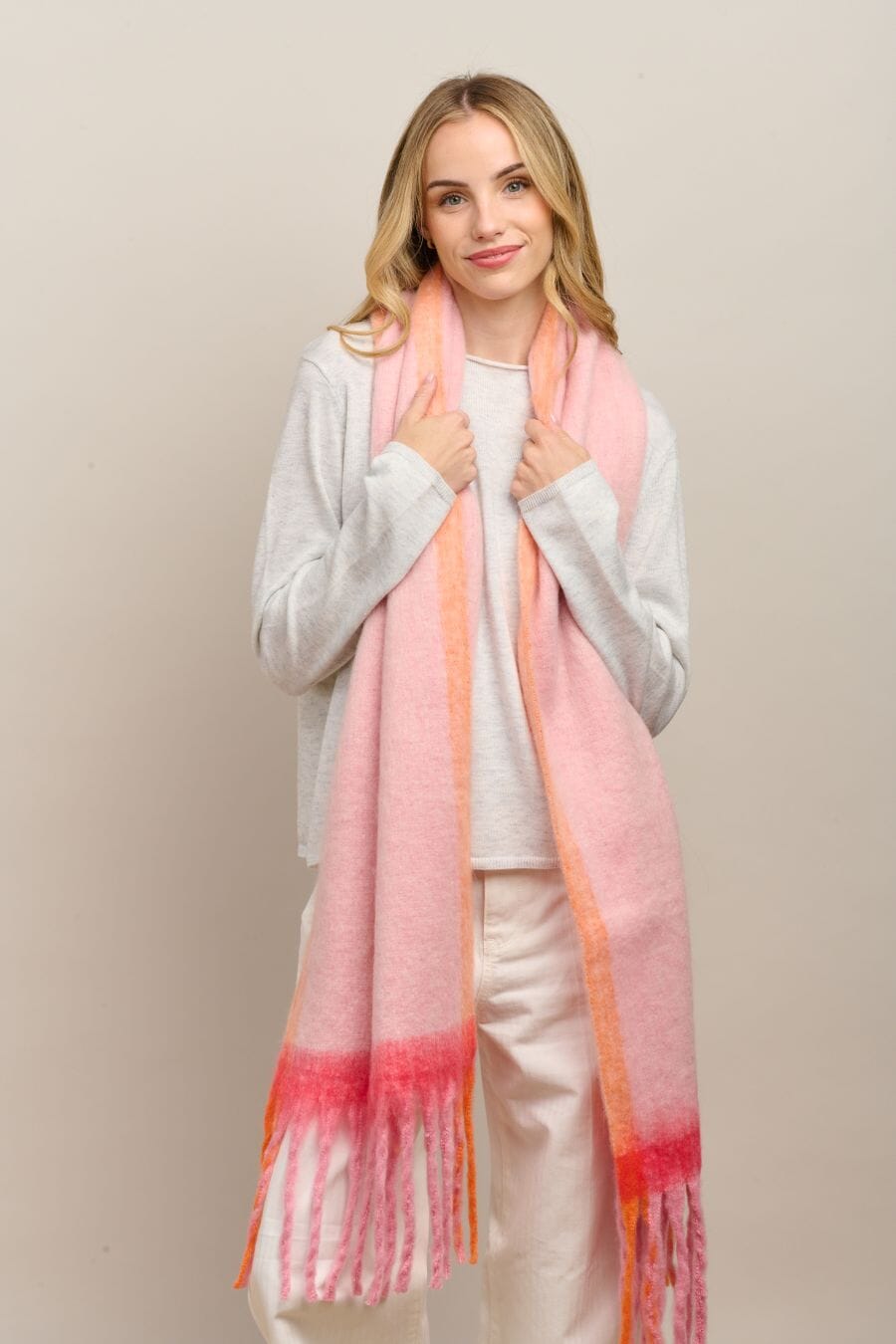 TIGER TREE Meribel Scarf - Pink scarf - Zabecca Living
