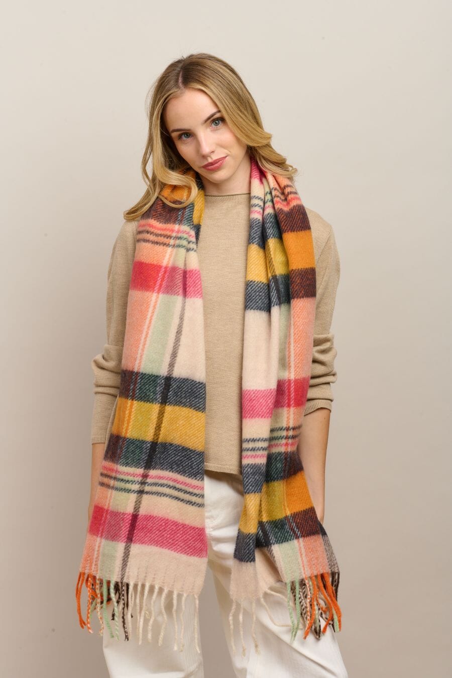 TIGER TREE Piccadilly Scarf - Yellow scarf - Zabecca Living