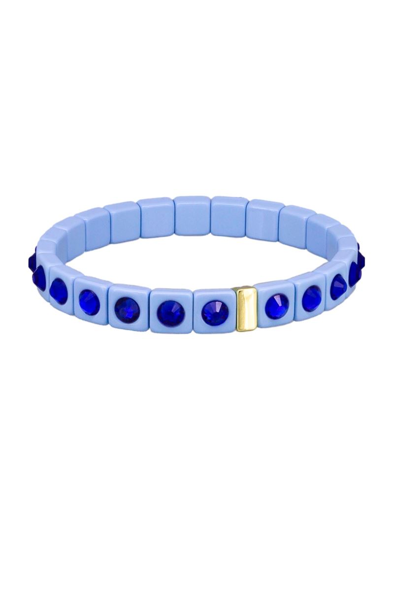 TIGER TREE Tile Bracelet - Blue Crystal BRACELET - Zabecca Living